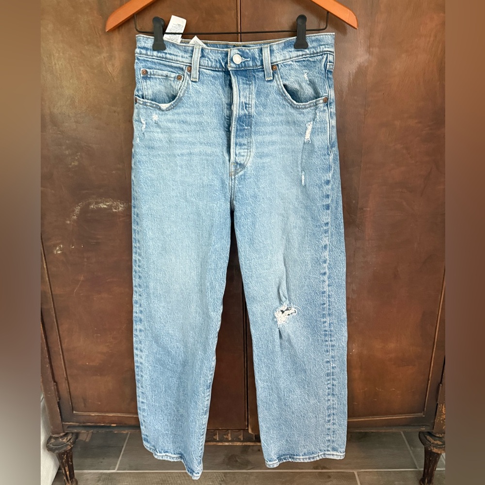 Levi's Light Blue Rib Cage Straight Jeans